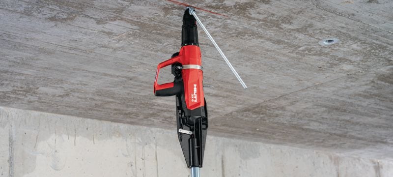 Komplet stroja za pričvršćivanje na barutni pogon DX 6 Potpuno automatizirani stroj za pričvršćivanje na barutni pogon – komplet za zidove i oplatu Primjene 1