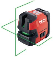 Linijski laser za niveliranje PM 2-LG Laserska linija s 2 linije za niveliranje, poravnavanje i kvadriranje zelenim snopom