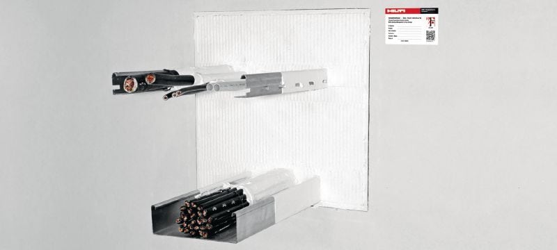 CFS-CT B Firestop board Ploča s protupožarnim premazom prikladna za sustave dvostrukih ploča EI120. Primjene 1