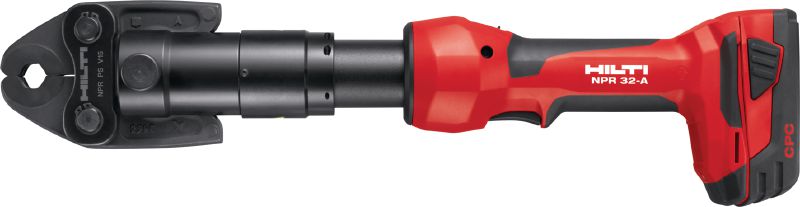 Alat za prešanje cijevi NPR 32-A Baterijski alat za prešanje cijevi u ravnini od 32 kN s izmjenjivim čeljustima za metalne i plastične cijevi do 110 mm (4)