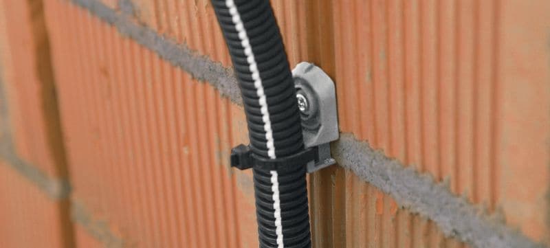 Držač vezice za kabele X-ECT MX Plastični univerzalni držač kabela/spojnice vodova za upotrebu s čavlima u traci Primjene 1