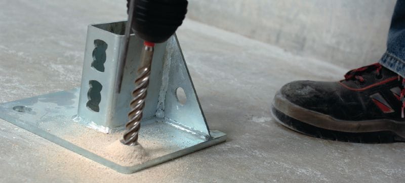 Metričko svrdlo za udarno bušenje TE-CX (SDS Plus) Vrhunsko svrdlo za udarno bušenje SDS Plus (TE-C) za bušenje armiranog betona (metrički) Primjene 1