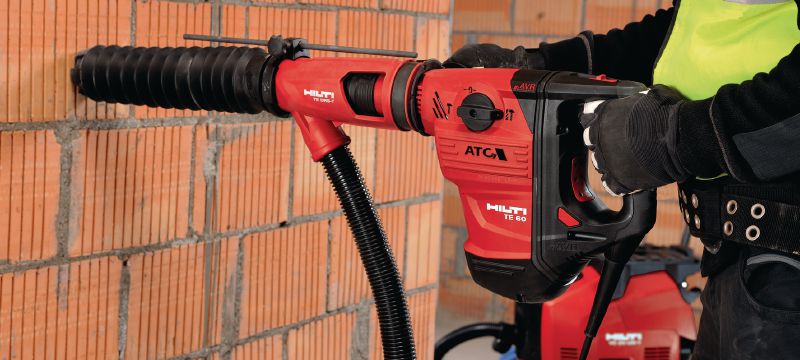 Sustav za uklanjanje prašine TE DRS-Y Sistem za uklanjanje prašine za bušenje i klesanje betona udarnim bušilicama Hilti SDS Max (TE-Y) Primjene 1