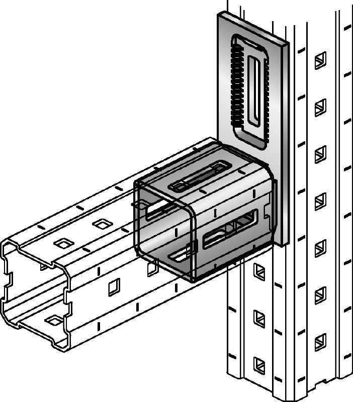 Konektor MIC-U Konektor za međusobno pričvršćivanje modularnih nosača pod pravim kutovima