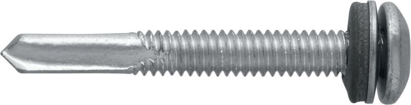Samobušeći vijci za metal S-MD 35 PS Samobušeći vijak s plosnatom glavom (nehrđajući čelik A2) s podloškom od 12 mm za pričvršćivanja debelog metala na metal (do 12 mm)