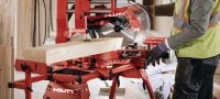 Baterijska potezna pila SM 60-22 Potezna pila za spojeve s mogućnošću naginjanja na obje strane te kapacitetom poprečnog reza do 100x355 mm│4”x 13-3/4 (baterijska platforma Nuron) Primjene 4