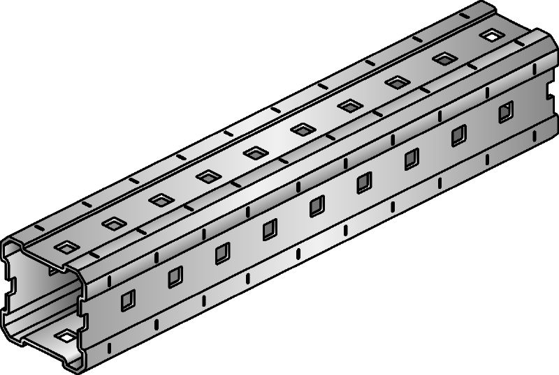 Instalacijski nosač MI Vruće cinčani (HDG) instalacijski nosači za konstrukciju prilagodljivih potpora MEP i modularnih 3D struktura za veliko opterećenje