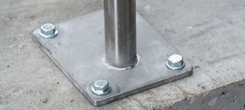 Sidreni vijak HUS4-H Sidreni vijak sa šesterokutnom glavom visokih performansi za pričvršćivanje na beton i zidove (ugljični čelik) Primjene 1