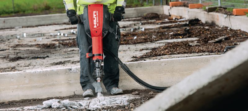 TE 3000-AVR universal cord Izuzetno snažan čekić za rušenje betona za veliko opterećenje pri rušenju podnih obloga Primjene 1