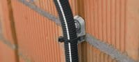 Držač vezice za kabele X-ECT MX Plastični univerzalni držač kabela/spojnice vodova za upotrebu s čavlima u traci Primjene 3