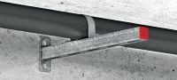 U-nosač MP-US OC Remeni za cijev sa zaštitnim slojem za vanjsku upotrebu (OC) i univerzalne primjene pri postavljanju cijevi Primjene 1