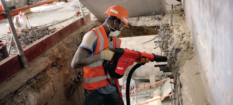 Sustav za uklanjanje prašine TE DRS-Y Sistem za uklanjanje prašine za bušenje i klesanje betona udarnim bušilicama Hilti SDS Max (TE-Y) Primjene 1