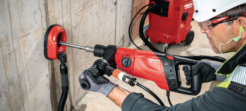Pogon za dijamantno bušenje DD 150-U Svestrani sistem za dijamantno bušenje namijenjen ručnom ili strojnom bušenju do 160 mm (6 1/4) Primjene 1