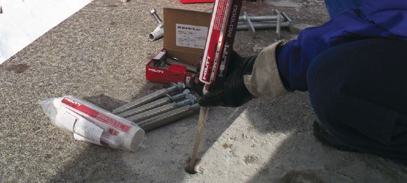 Kemijsko sidro HIT-ICE Posebna žbuka za pričvršćenja u betonu pri niskoj temperaturi Primjene 1