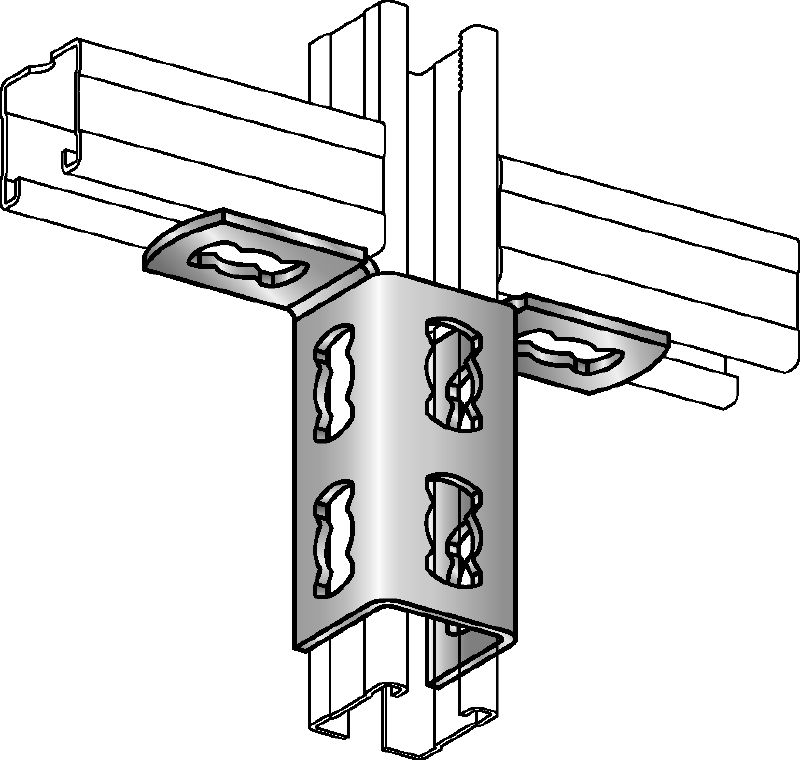 Poveznik MQV-2D-R Poveznik (A4) od nehrđajućeg čelika za dvodimenzionalne konstrukcije