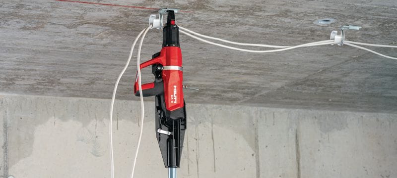 Komplet stroja za pričvršćivanje na barutni pogon DX 6 Potpuno automatizirani stroj za pričvršćivanje na barutni pogon – komplet za zidove i oplatu Primjene 1