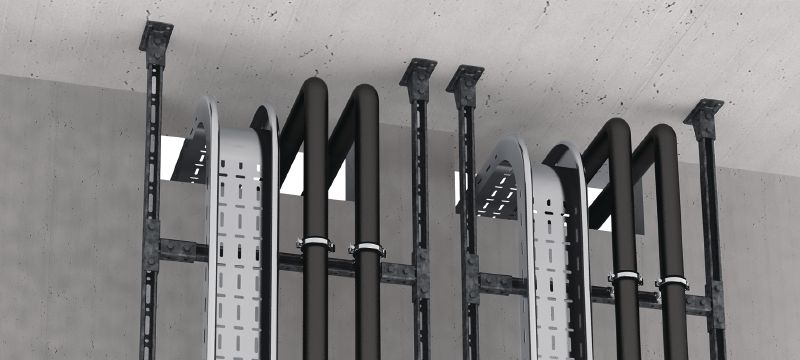 MT-C-T/2 FL OC Unaprijed sastavljen T-splice konektor Čvor s maticom i vijkom Fast-Lock, koji su unaprijed montirani, za sastavljanje kanala podupirača u obliku slova T, za vanjsku upotrebu uz nisku stopu zagađenja Primjene 1