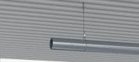 Kuka za trapezne ploče MW-DH Kuka za trapeznu ploču za vješanje sustavom MW od žičane užadi s metalnih ploča Primjene 1