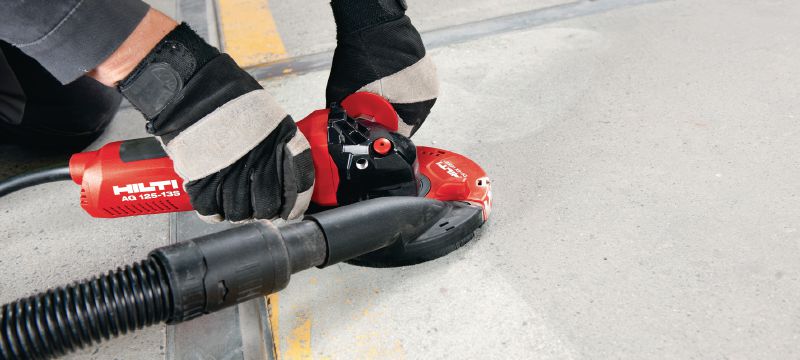 Kutna brusilica AG 125-13S Kutna brusilica od 1300 W s dugotrajnom ugljičnom četkicom, za rezanje i brušenje diskovima do 125 mm Primjene 1