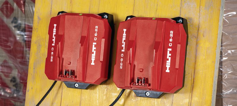 Brzi punjač Nuron C 6-22 Iznimno brzi punjač za sve baterije Nuron tvrtke Hilti Primjene 1