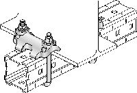 Spojnica grede MI-DGC Vruće cinčana (HDG) dvostruka spojnica GREDE za spajanje MI nosača na čelične grede za primjene velikog opterećenja