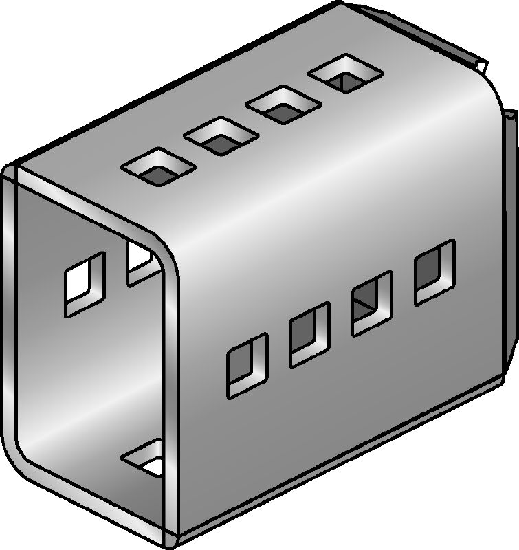 Konektor MIC-SC Vruće cinčani (HDG) priključak koji se koristi s temeljnim pločama MI koje omogućuju slobodno postavljanje nosača