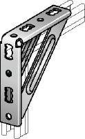 Kutni nosač MQW-S Galvanizirani teški kutni nosač od 90 stupnjeva za povezivanje višestrukih MQ kanalica podupirača u za srednje/veliko opterećenje