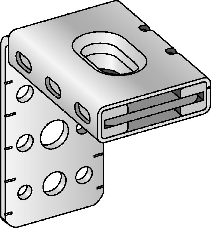 Potpora za ventilaciju MVA-LC Kutni nosač za ventilaciju