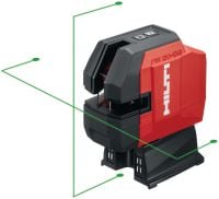 Visokoprecizni križni linijski laser s viskom PM 20-CGE Visokoprecizni kombinirani laser sa zelenim svjetlosnim snopom te 2 linije i 4 točaka za mjerenje viskom, niveliranje, poravnavanje i kvadriranje
