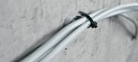 Držač vezice za kabele X-ECT MX Plastični univerzalni držač kabela/spojnice vodova za upotrebu s čavlima u traci Primjene 4