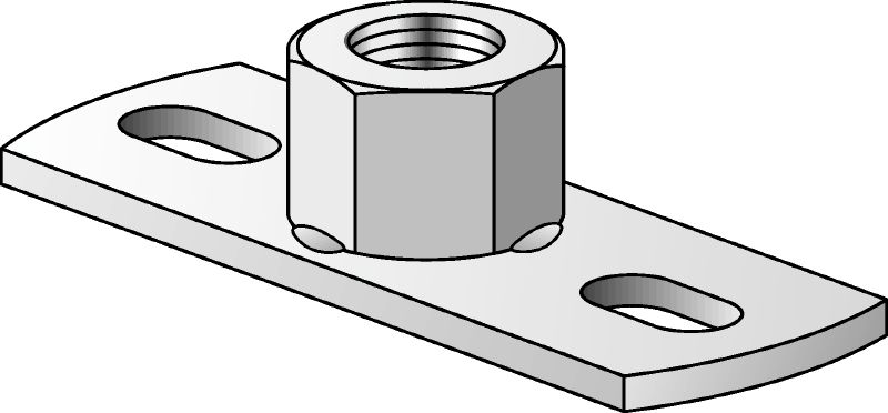 MGL 2-R Temeljna ploča od nehrđajućeg čelika za lagano opterećenje (metrička)