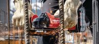 Baterijska kutna brusilica AG 6D-22 (125 mm) Snažna baterijska kutna brusilica s motorom bez četkica, kontrolom SensTech i naprednim sigurnosnim značajkama za ploče do 125 mm (baterijska platforma Nuron) Primjene 1