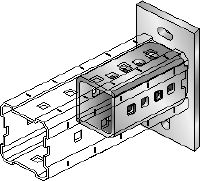 Temeljna ploča DIN 9021 M16, pocinčana Vruće pocinčane (HDG) temeljne ploče za pričvršćivanje MI-90 nosača na beton pomoću dva sidrišta