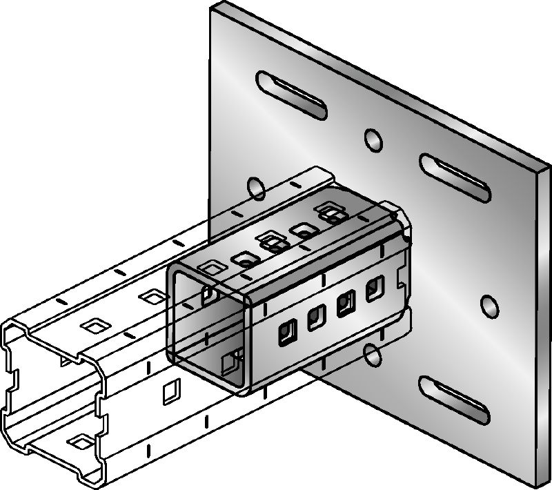 Konektor MIC-S Konektor za pričvršćivanje modularnih nosača na grede od konstrukcijskog čelika