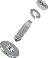 Električni konektor S-BT-EF HC Čavao s navojem (ugljični čelik, metrički navoj) za električne spojeve na čeliku u blago korozivnim okruženjima. Preporučeni maksimalni presjek povezanog kabela: 120 mm²