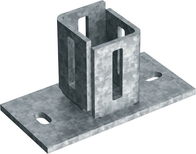 Priključak MIC-C-U Priključak (beton) za postavljanje nosača MI između dvaju zidova